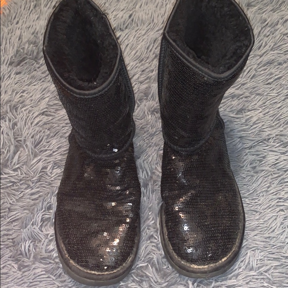 sparkly black ugg boots